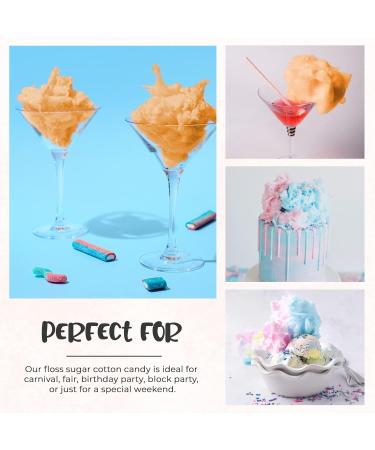 Baking Beauty and Beyond Premium Floss Sugar for Cotton Candy - Cotton Candy Flossing Sugar with Natural Ingredients Perfect for Every Occasion Bulk Floss Sugar 800g - Orange Flavour - Buy Online on GoSupps.com