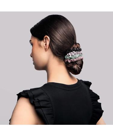 The Hair Edit Sage & Mauve Ruched Ribbons Scrunchie Hair Ties - Buy Online on GoSupps.com