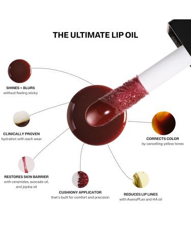 POUND CAKE Cake Theory: Lip Tone Equalizing Oil | For Balanced Lip Color | Hydrating and High-Shine Blurring Lip Oil with Purple Brown Tint | Clean Vegan and Moisturizing Formula 0.23 oz Browning - Buy Online on GoSupps.com