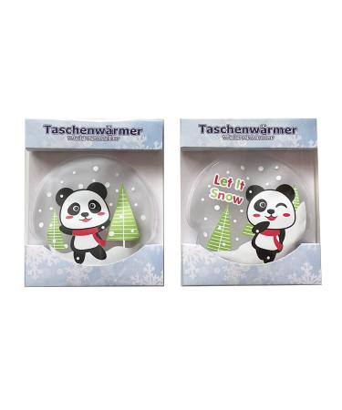 Panda hand warmer set of 2 - Secret Santa gift hand warmer pocket heating pad