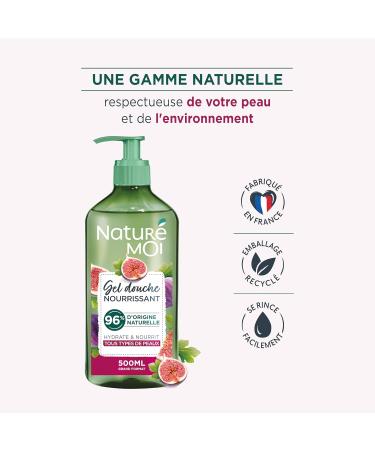  Natur moi Natur Moi - Nourishing Shower Gel - Hydrates and nourishes - All skin types - Organic fig - 96% natural origin - 500 ml - Made in France - Buy Online on GoSupps.com