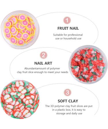 SOLUSTRE Fruit Clay for Nails Nail Fruit Slices Fruit Clay Making Supply DIY Fruit Nail Decorations Tropical Nail Art for Girl Women Home Nail Decorations - Buy Online on GoSupps.com