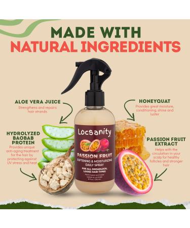 Locsanity Daily Moisturizing Loc Spray - Passion Fruit Dreadlock Scalp Moisturizer - Buy Online on GoSupps.com