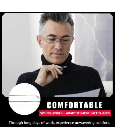 Tiny Folding Reading Glasses for Men & Women - UV400 Protection Real Glass & Resin Lenses IF8031 | 2.5x Magnification - Buy Online on GoSupps.com