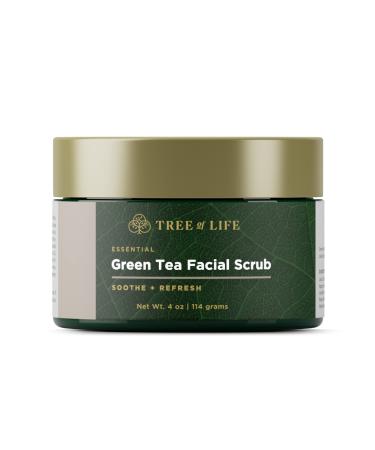 Tree of Life Exfoliating Facial Scrub with Antioxidants | Face Scrub with Green/White Tea Extract  4 Oz - Buy Online on GoSupps.com