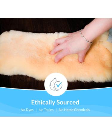 Buy 100% Medical Sheepskin Heel Cushion Bootie | Soft Lambswool Protectors for Pressure Sores & Comfort - International Shipping Available - Buy Online on GoSupps.com