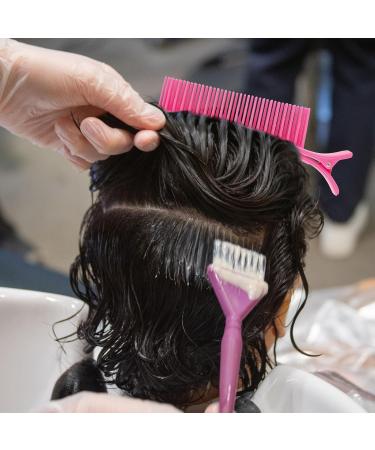 Giantree Hairdresser Non-Slip Hair Clips Comb Grip Clips for Hair Section Styling Hair Parting Combs Clips for Professional Salon Home Styling Section Haircuts Colouring Hair (Pink) - Buy Online on GoSupps.com