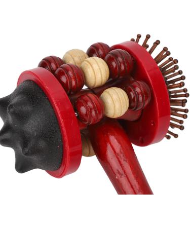 Manual Massage Hammer | Fascia Massage Roller for Trigger Points | Double Size Head & Back Massager for Home & Office Relief - Buy Online on GoSupps.com