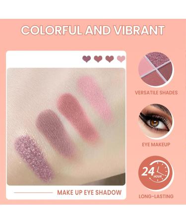  DALE YOU 4-shade eyeshadow palette with matte and shimmer finish long-lasting brown eyeshadow palette for women day and night looks (#2 26 g) - Buy Online on GoSupps.com
