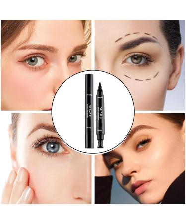 Pencil Eyeliner Eyeliner Pencil and Eyelashes Liquid Waterproof and Smudge Proof Long-Lasting Eyebrow Stencil Stamp for Normal False Lashes and Defined Eyebrows Rowces Big - Buy Online on GoSupps.com