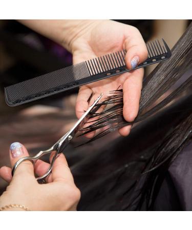 8 Packs Fine Cutting Comb Carbon Hairdressing Comb Heat Resistant Barber Comb for Most Hair Types 8 Packs - Buy Online on GoSupps.com