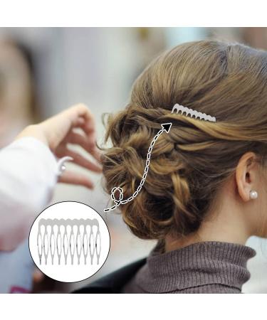 20 Pack Bulk Silver Metal Side Hair Combs for Crafting and Wedding Accessories - Buy Online on GoSupps.com