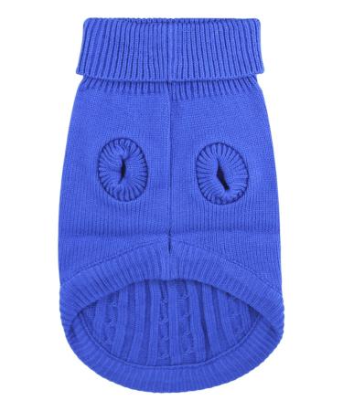 Fakeface dogs cardigan winter sweater dog knitting sweaters Dog sweater winter sweater warm and comfortable chihuahua pet red blue brown xs blue1