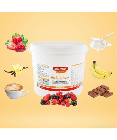 Megamax Build-Up Food 7kg - Forest Fruit Protein Powder for Muscle Gain & Weight Gain | Ideal Carbohydrate Drink Mix - Buy Online on GoSupps.com