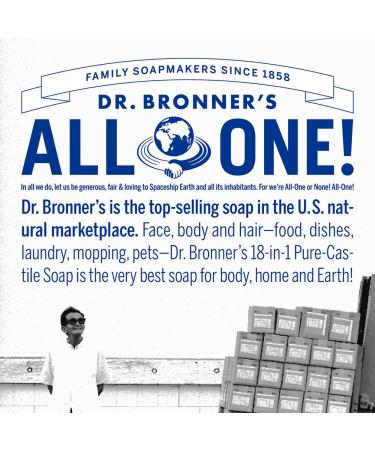 Dr. Bronners Lavender Pure-Castile Liquid Soap 1 Gallon - Organic 18-in-1 Soap for Face, Body, Hair, Laundry, Pets & Dishes - Concentrated, Vegan, Non-GMO - 128 Fl Oz - Buy Online on GoSupps.com