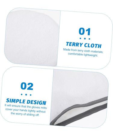 WOONEKY Moufles de Bain Cir s en Tissu ponge Taille Unique Isolants pour Soin des Mains Spa Manucure P dicure Couleur Al atoire 27.5X16.5cm - Buy Online on GoSupps.com