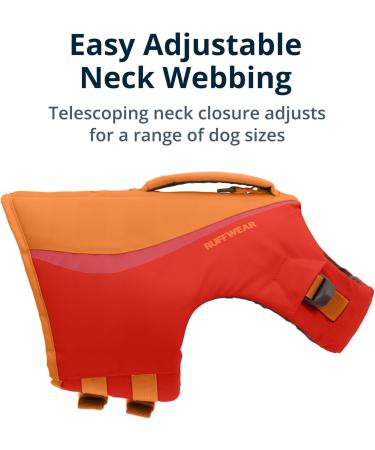 Luffwear Float Coat Dog Jacket - Buoyant Safety Vest for Swimming Boating & Water Sports - Red Sumac XX-Small (XXS) - Buy Online on GoSupps.com