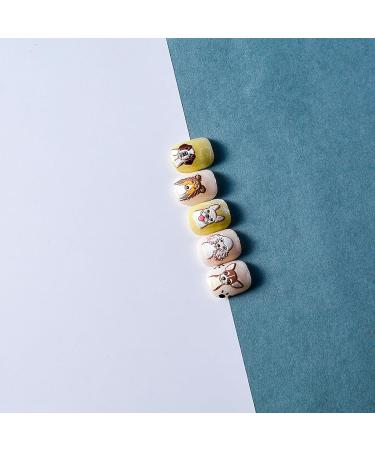 Cut Dog Nail Stickers - Retro Relief Cartoon Animal Nail Art Decals for Women & Girls | 3D Teddy & Husky Designs - Buy Online on GoSupps.com