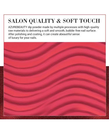 AZUREBEAUTY Dip Powder Nail Set - 6 Colors Fall Winter Kit for Manicure DIY Salon - Red Burgundy Rose Apple Berry Sparkle Snow White Silver Glitter - Valentine's Day Gift - No Lamp Cure - Buy Online on GoSupps.com