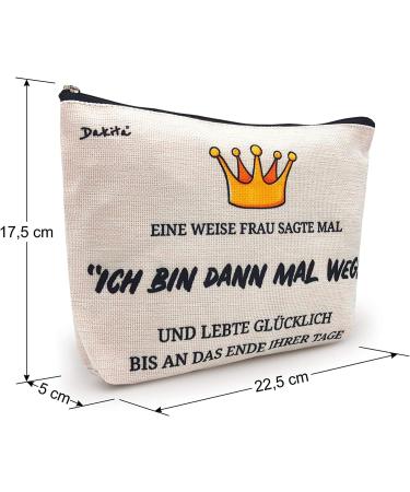 Funny Cosmetic Bag - Perfect Farewell Gift for Colleagues & Friends | 22x17x5cm Cultural Gift - Buy Online on GoSupps.com