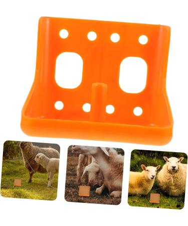 Balacoo Cattle Salt Block Feeder Cattle Sheep Food Bowl Livestock Feeding Bucket Farm Livestock Salt Block Feeding Box for Sheep Goat Pup Dog Farm Supplies Accessory Orange Livestock Feeder Bowl - Buy Online on GoSupps.com