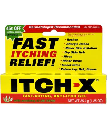 Itch-X Itch-X Anti-Itch Gel With Aloe Vera Aloe Vera 1.25 oz (Pack of 2)