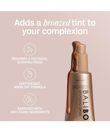 Bali Body Bronzing Serum | Lightweight Warm Bronze Tint for Face | Anti-Aging Vegan & Cruelty-Free | Australian Made - 30 ml - Buy Online on GoSupps.com