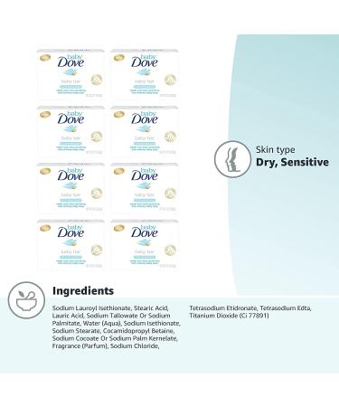 Baby Dove Bar Soap Rich Moisture 3.17 oz 8 Pack - Gentle & Nourishing Baby Soap Bars, Washes Away Bacteria - Buy Online on GoSupps.com