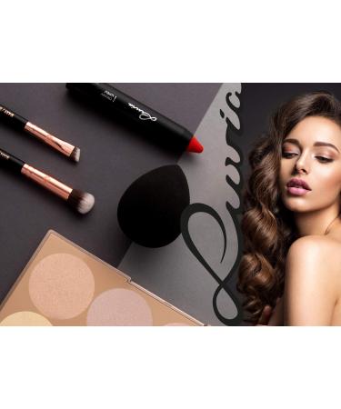 Luvia E101 Concealer Brush - Vegan Black/Rose Gold Buffer Brush for Flawless Makeup - Buy Online on GoSupps.com