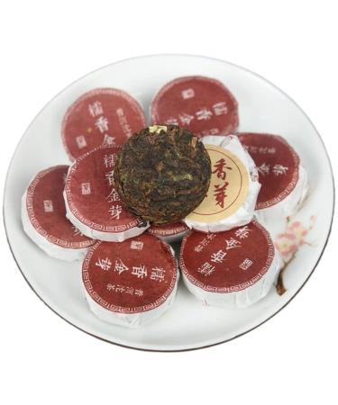 HQZM Exquise And Small Pu er River Thee Menghai Golden Knop Knowledge Geramatized Mini Tuo Thee 500g 1764oz