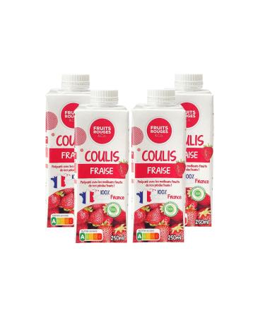 Fruit Coulis Strawberry Set of 4 x 250g FRUITS ROUGES & Co.