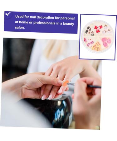 1 Box Nail Art Accessories Decor Nail Rhinestones 3d Nail Decals Nail Art Charms Nail Gem DIY Accessories for Nail Fake Nail Ornaments Nail Art Studs Nail Supplies Manicure Plastic Beatifufu 6.5X6.5X1.2cm As Shown 12 - Buy Online on GoSupps.com