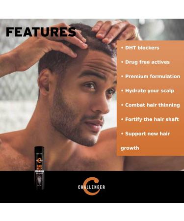 Challenger Men's Hair Keep Conditioner - DHT Blocking & Hair Growth | 10oz with Baicapil Caffeine Biotin & Argan Oil | 2 Month Supply - Buy Online on GoSupps.com