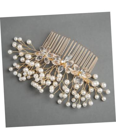 Didiseaon Crystal Hair Comb Wedding Hairpin Rhinestone Headpiece Bridal Hair Accessory Bridal Hair Clip Crystal Headpiece Hair Clips Pearl Hair Comb Bride Metal Hair Accessories - Buy Online on GoSupps.com