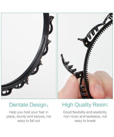 Jubaopen 8-Piece Hair Styling Set - Hair Needles Brackets & Clips for Outdoor Sports & Yoga - Versatile Black Headband & Hair Holder - Buy Online on GoSupps.com