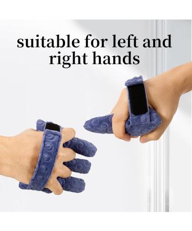 Adjustable Removable Finger Separator Protector | Hand Contracture Cushion Padding Pillow | Prevention Aid Training Tool with Splints (Purple - Buy Online on GoSupps.com