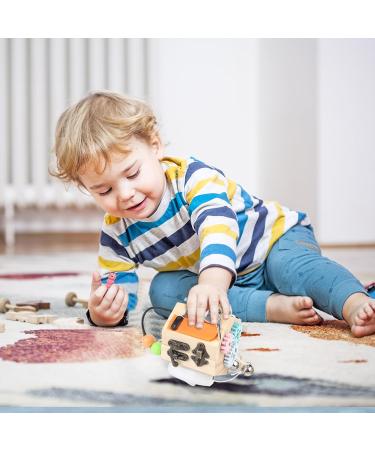 Dbreaks Busy Board Baby | 13-in-1 Montessori Activity Cube for Kids 3+ | Educational Fidget & Stress Relief Toys - Buy Online on GoSupps.com
