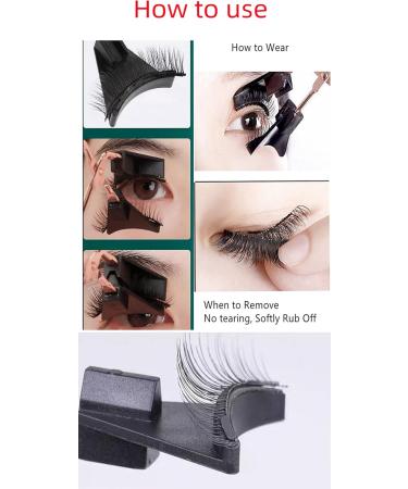 Dual Magnetic Eyelashes Set with Clip Reusable Natural Look 3D False Lashes Black Eyelashes No Eyeliner No Glue Required Lightweight and Easy to Wear 2 Pairs - Buy Online on GoSupps.com