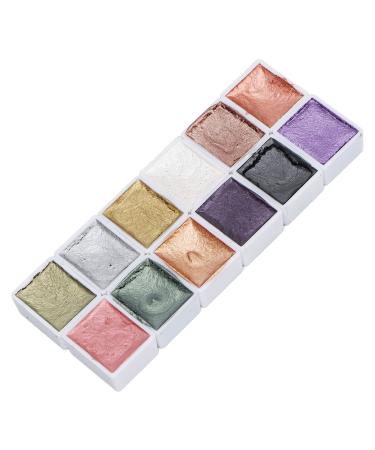 Nail watercolor solid pearl glitter-nail art pigments manicure art nail color for women and girls nail gel color for DIY-nail art design