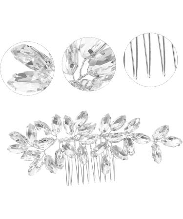 PLAFOPE Crystal Hair Accessories Decorative Hair Side Comb Wedding Hair Side Comb Decorative Hair Comb Wedding Hair Accessories for Brides Wedding Hair Comb for Bridal Rhinestone Hair Comb - Buy Online on GoSupps.com