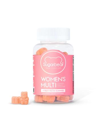 SugarBearHair Women's Multi Vegan MultiVitamin with Glutathione - 60 Capsules