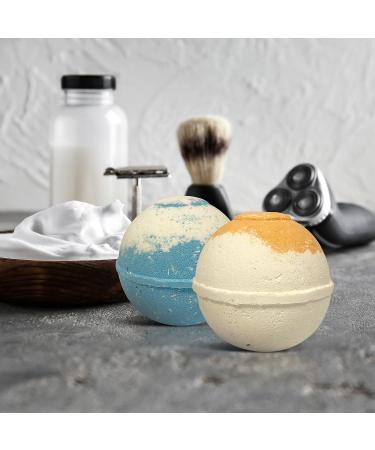 Men's Organic Bath Bombs Gift Set - Vegan, Natural Ingredients - Relaxing Epsom, Himalayan & Dead Sea Salts - Made in USA - Buy Online on GoSupps.com
