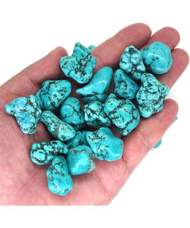 Natural Crystal Rough Natural White Turquoise Dyed Green Tumbled Irregular Stone Healing Crystal Gemstone (Size : 500g) - Buy Online on GoSupps.com