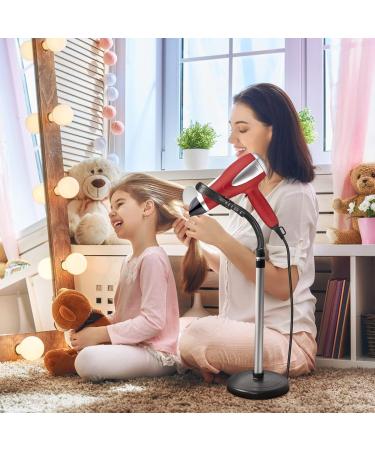 Adjustable Hair Dryer Holder Stand | 360 Rotating Blow Dryer Bracket for Bathroom & Vanity | Heavy Base Removable Design - Buy Online on GoSupps.com