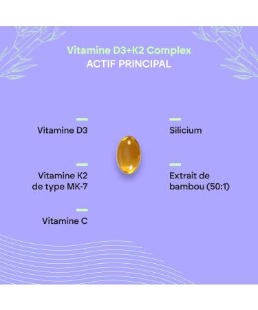 Vitamine D3 et K2 10000 UI - Immunit Os Muscles - Vitamine D3 K2 MK7 avec Vitamine C et Huile d'Olive Extra Vierge - 60 g lules Vitamine D Complex Nutralie - Buy Online on GoSupps.com