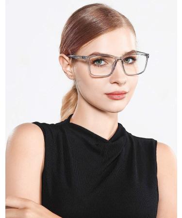 Blue Light Blocking Glasses | Square Anti Glare Filter | Eye Protection Zero Power Reading Glasses for Men & Women - Buy Online on GoSupps.com
