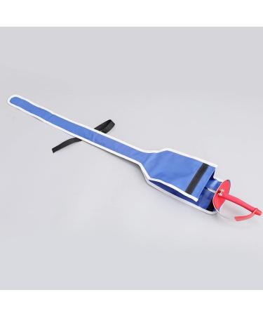 Gangtiehun Fencing Sword Shoulder Bag - Professional Case for Foil, Epee, and Saber | Fencing Weapons Sleeve Cover with Tube Pipe | Blue Sword Bag for Lame - Buy Online on GoSupps.com