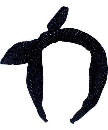 Topkids Accessories Glitter Bow Alice Bands Adult Women Hair Accessories for Women Hair Bands for Women Thick Headband Womens Headbands Head Bands Adult Women Wide Headbands (Black) - Buy Online on GoSupps.com