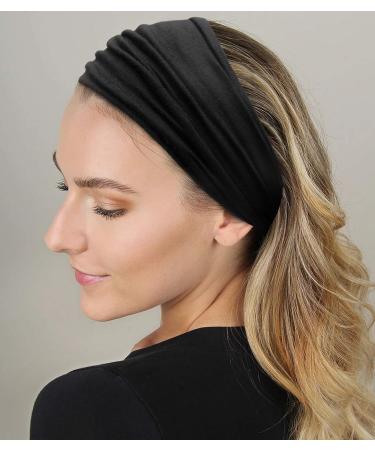 Tobeffect African Boho Wide Headband for Women - Knotted Head Wrap Turban Hair Accessory - Buy Online on GoSupps.com