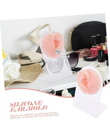 Beaupretty Silicone Ear Model for Piercing and Jewelry Kits - Ear Jewelry Holder and Earring Stud Set for Babies - Earring Support Moulds - Complexion 11.5x7.5cm - Buy Online on GoSupps.com